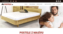 Desktop Screenshot of postele.sk