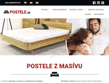 Tablet Screenshot of postele.sk